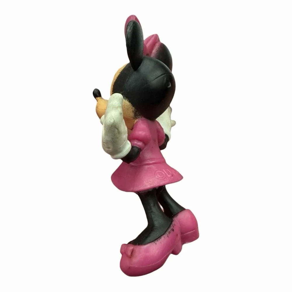 Disney Vintage Minnie Mouse Pink Dress Figure‎ 2